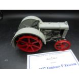 Danbury Mint Fordson F tractor model with certs and box