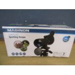 Maginon 20-60x60 spotting scope, in box with tripod and canvas cover