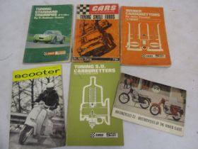 Vintage car and scooter booklets