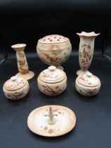 Crown Ducal ceramic dressing table set