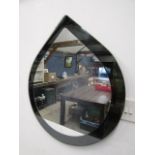 A retro style teardrop mirror 62cmL