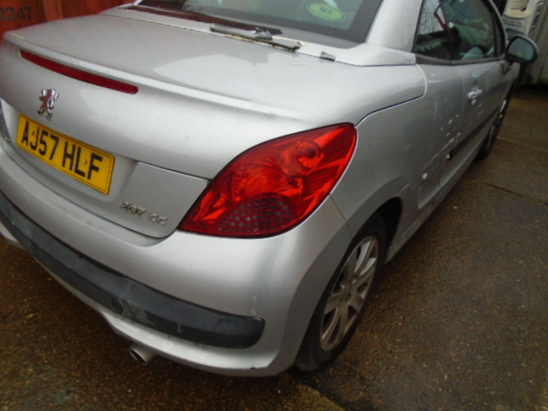 2007 Peugeot 207 sport CC Coupe 1598CC. AJ57 HLF. From a deceased estate, M.O.T expired July 2023, - Image 9 of 13