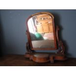 Vintage mahogany swing mirror a/f