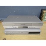 Philips VHS player and Bush DVD player, both from a house clearance (no remotes)