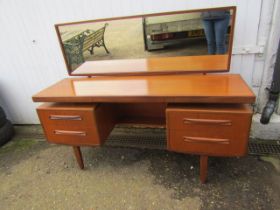 G-Plan mid century dressing table with mirror 153x46cm