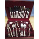 Newbridge Kings Royale Pattern 44 piece cutlery canteen. complete