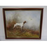 Signed oil on canvas Coffman? Pointer titled 'Good Lad' on verso 57x49cm