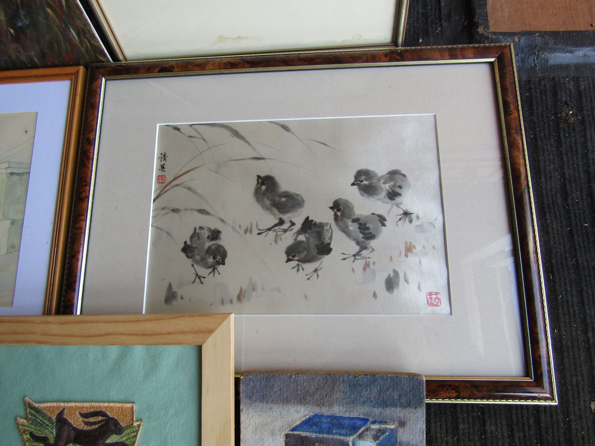 Paintings and prints to include greyhounds and hunting etc - Image 4 of 9