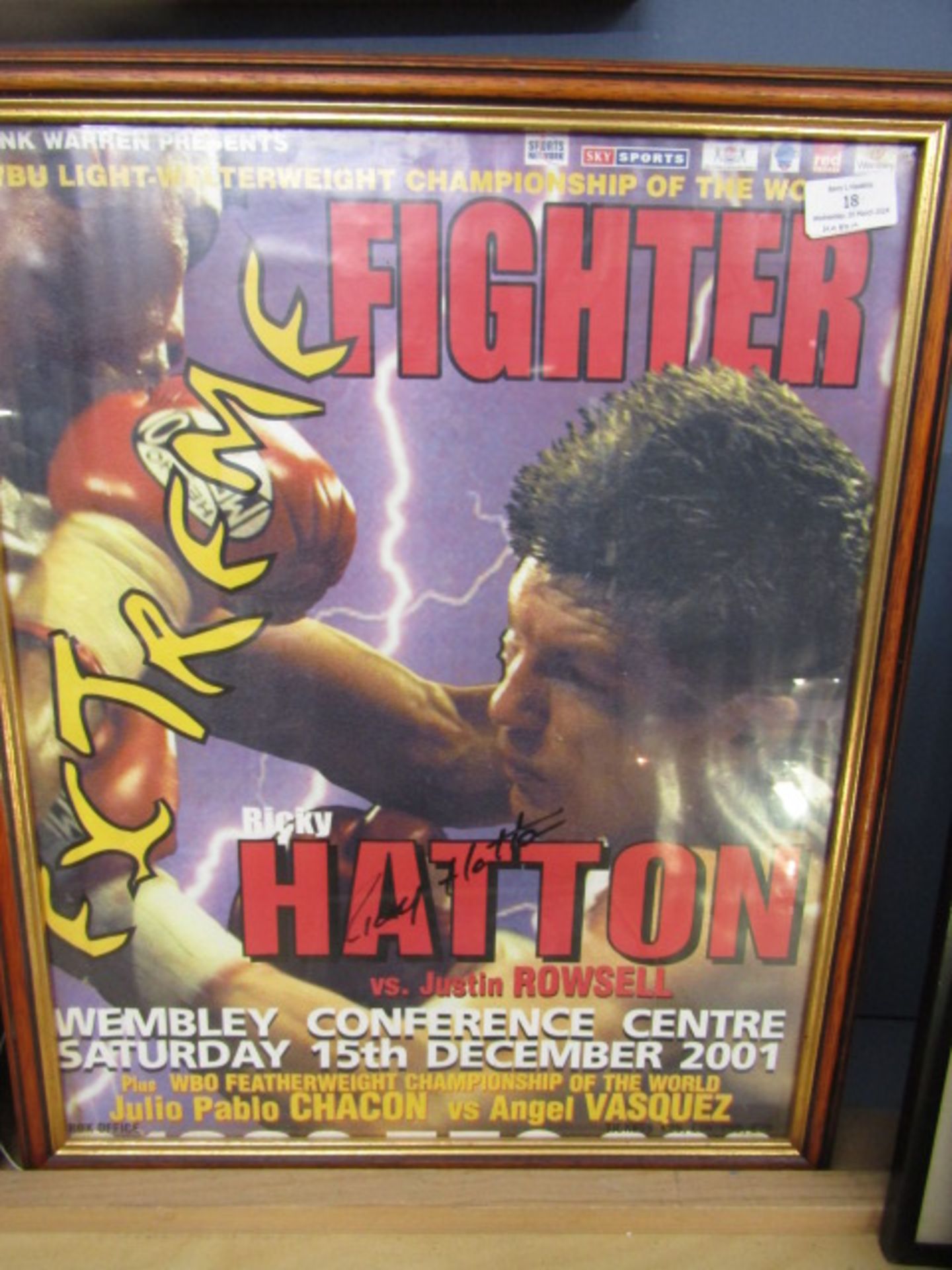 Ricky Hatton Signed Framed print