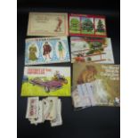 6 tea card and cigarette card albums plus some surplus