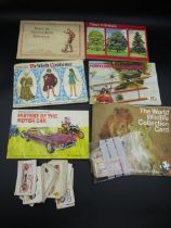 6 tea card and cigarette card albums plus some surplus