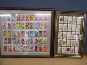 2 Will's floral cigarette card displays