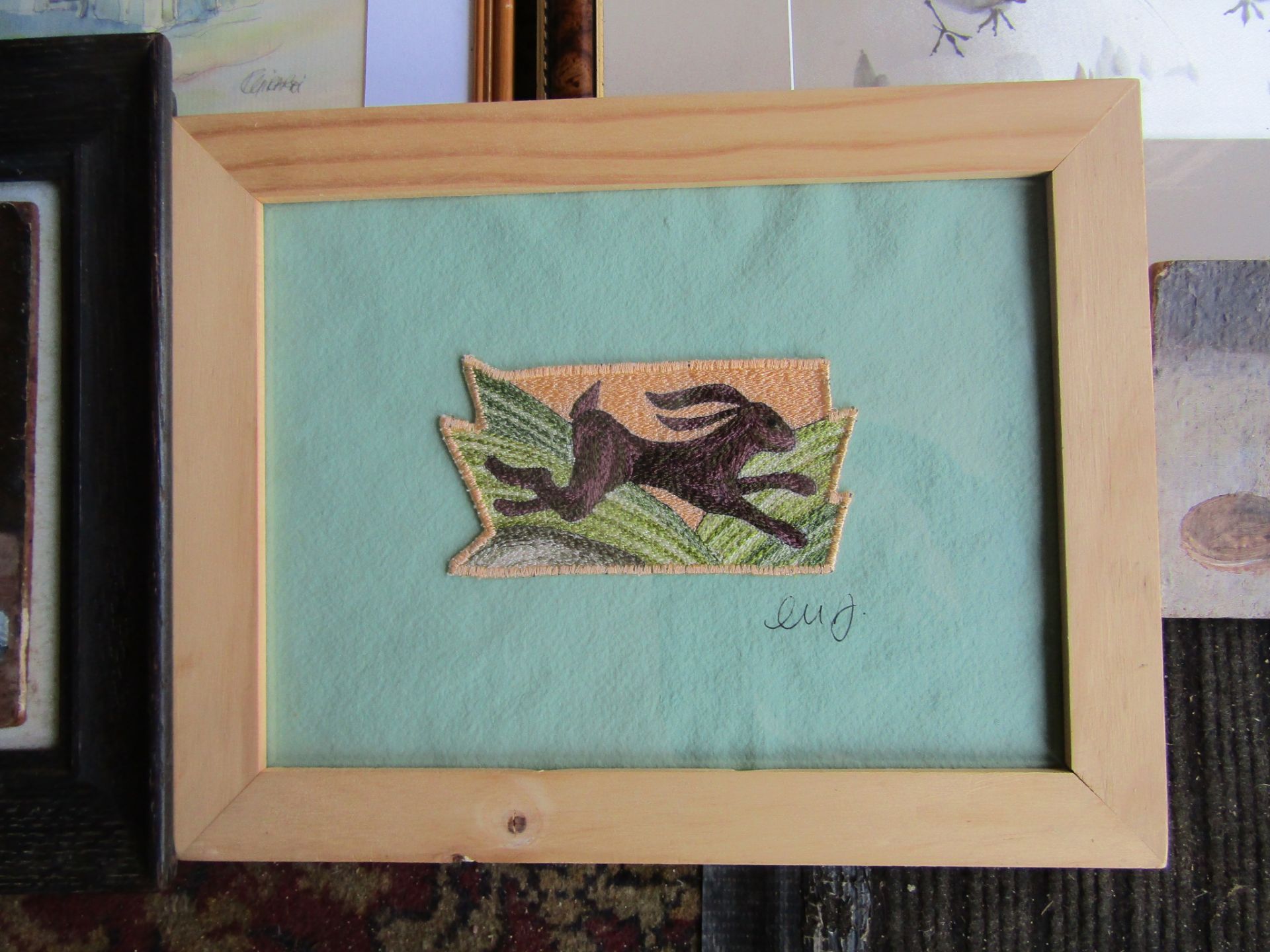 Paintings and prints to include greyhounds and hunting etc - Image 5 of 9