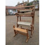 Dryad wooden floor loom with seat