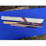 Techno Classic Snooker Cue with case and stubby space saver mini cue