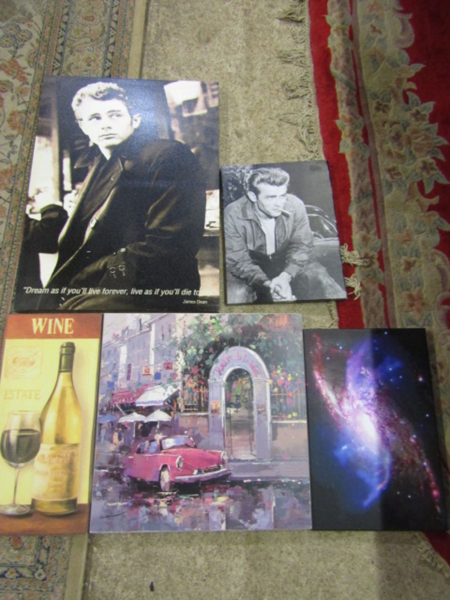 James Dean canvas prints along with a quantity of various other prints - Image 2 of 4