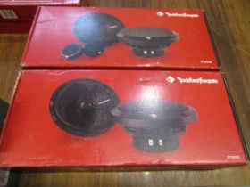 2 boxed car speaker systems