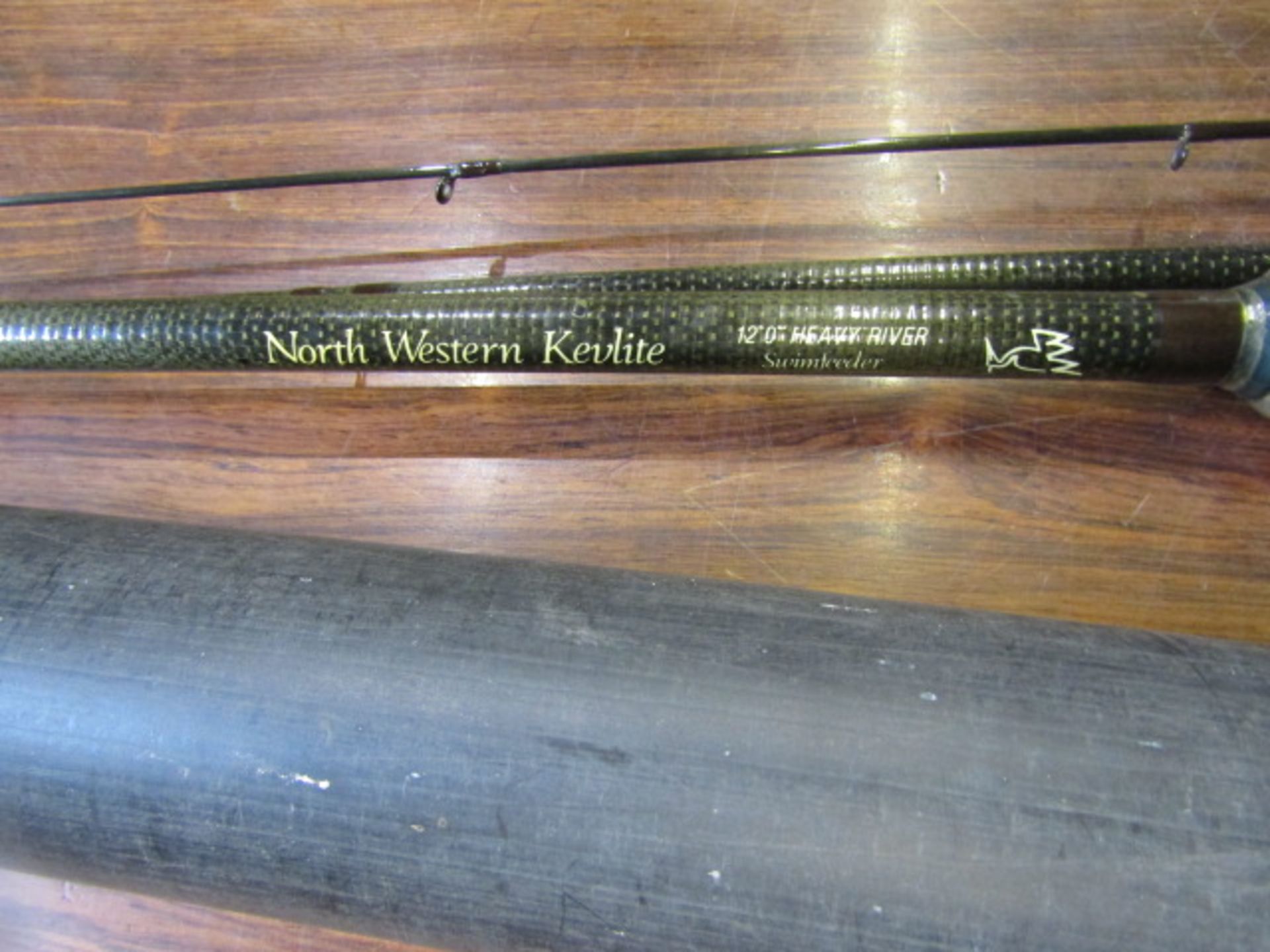 North Western heavy river rod 12' with hard case