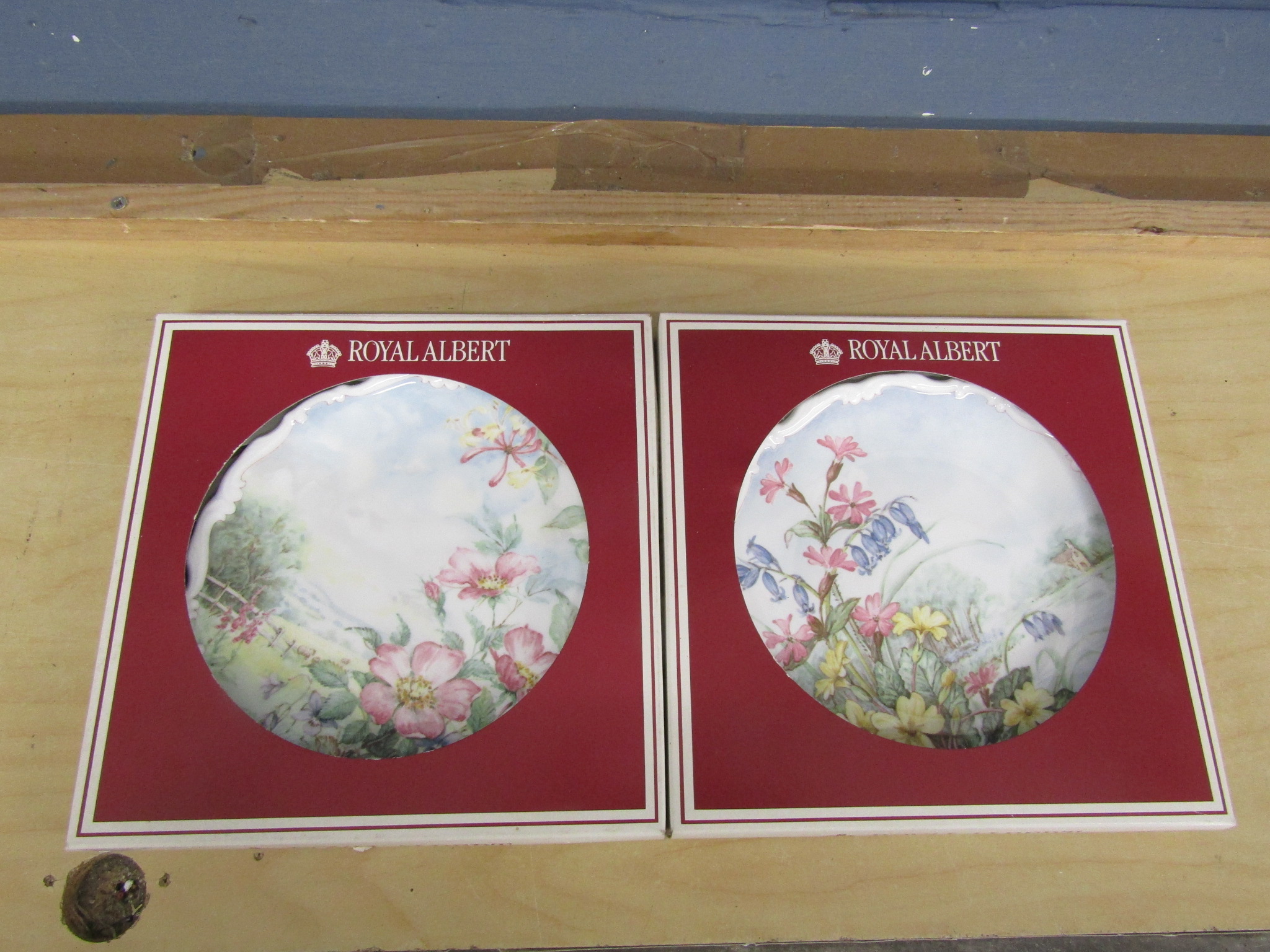 2 Boxed Royal Albert picture plates