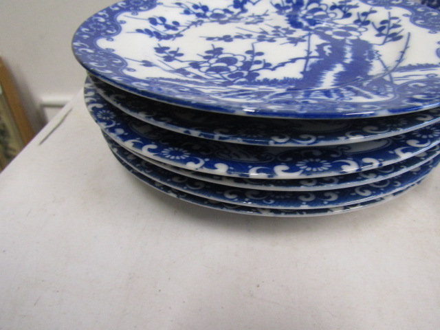 Chinese blue and white part tea set with egg porcelain cups - Image 5 of 8