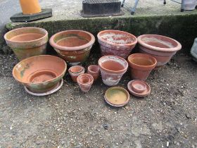 Terracotta garden pots