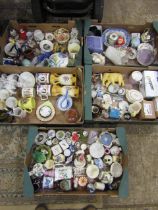 5 boxes various ceramics and glass inc Wedgwood, commemorative wares, vintage vases etc etc