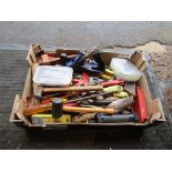 Tray of mixed tools to include Record No 4 plane