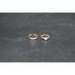 18ct gold and platnium solitaire diamond ring size P, back of the band quite worn , 18ct gold and