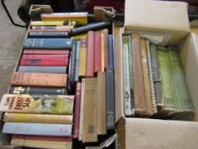 Vintage books in 2 trays