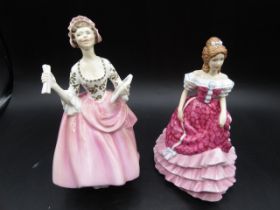 2 Royal Doulton ladies 'Sweet Sixteen' 2007 and 'Ballad Seller' 1966 20cm H