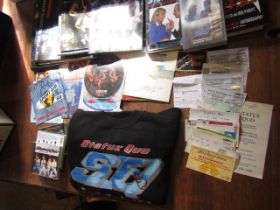 Staus Quo collection inc records, ephemera, jumper, patch etc