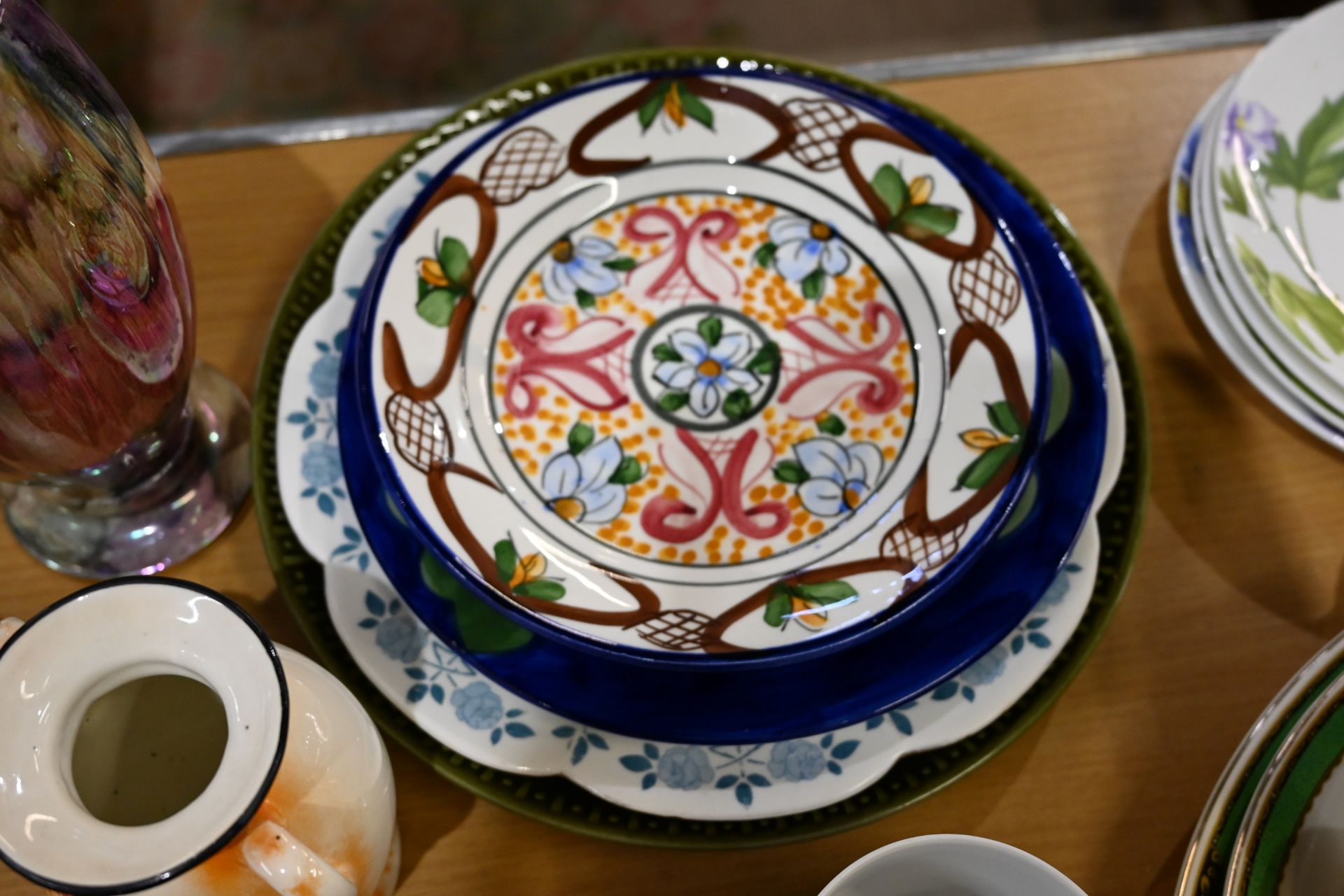 Assorted china to include plates, cups, vases etc including Royal Staffordshire, Masons, - Image 7 of 8
