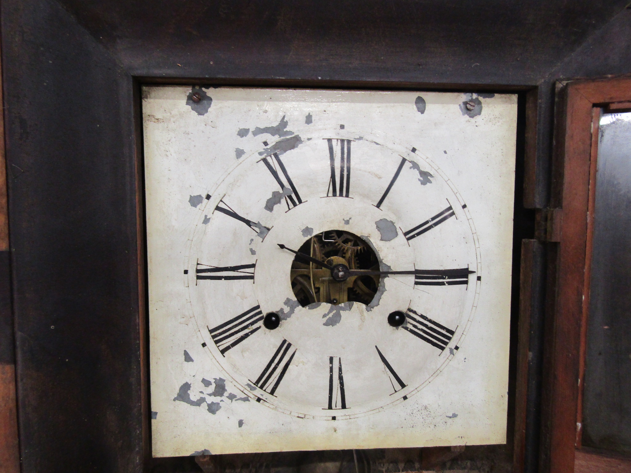 3 American Ogee wall clocks (all in need of some restoration) - Image 9 of 12