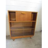 Mid century display cabinet on legs H108cm W91cm D30cm approx