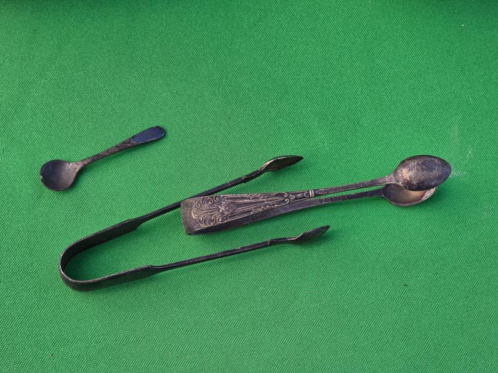 James Dixon & Sons Jug and sugar bow with tongs and spoon. - Image 2 of 7
