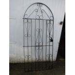 Wrought iron gate with fixings