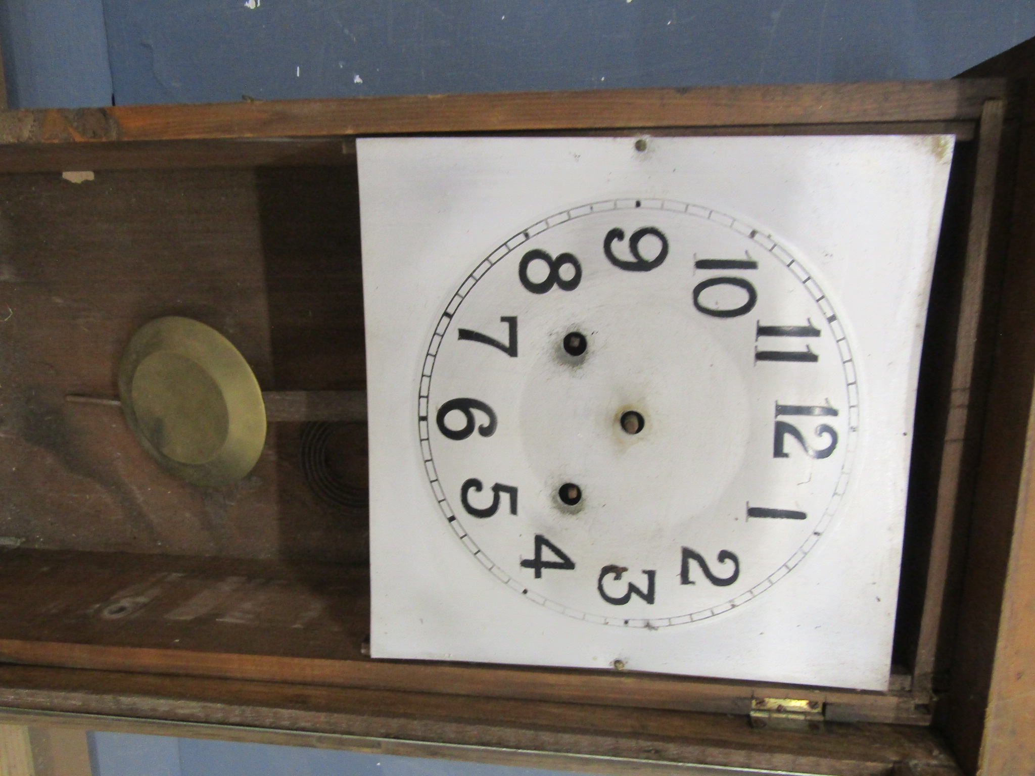 2 Regulator wall clocks (in need of restoration) - Image 4 of 4