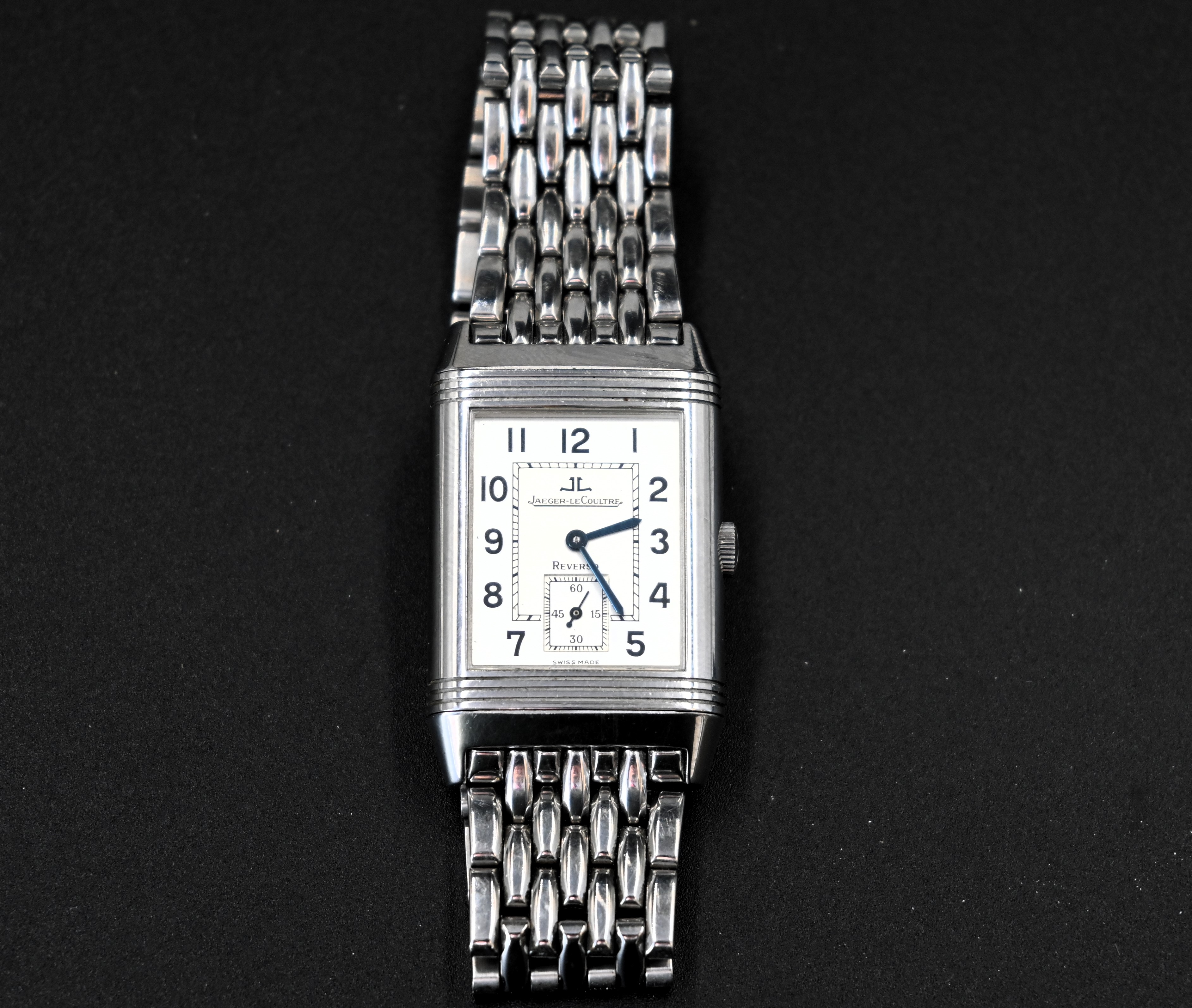 Jaeger-LeCoultre Reverso Grand Taille stainless steel gentleman's wristwatch, reference no. 270.