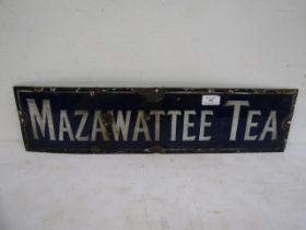 Mazawattee Tea enamel sign