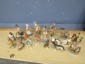 Figurines to include Beswick, Goebel and Pendelfin