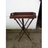 Antique Butlers tray on stand