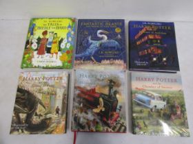 J.K Rowling Harry Potter and one other table books