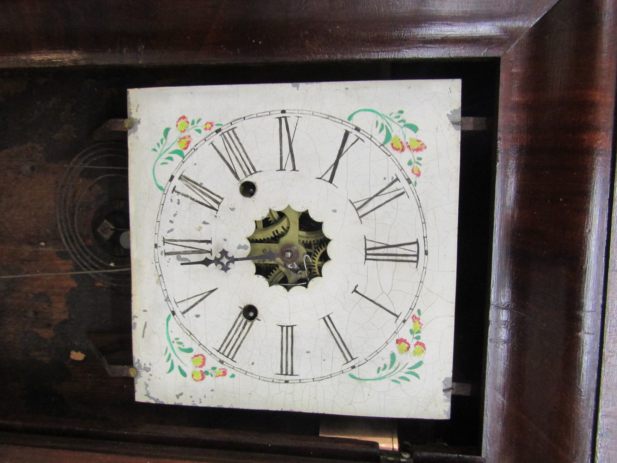 3 American Ogee wall clocks (all in need of some restoration) - Image 6 of 12