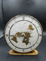 1970's German World time desk clock made by Kundo