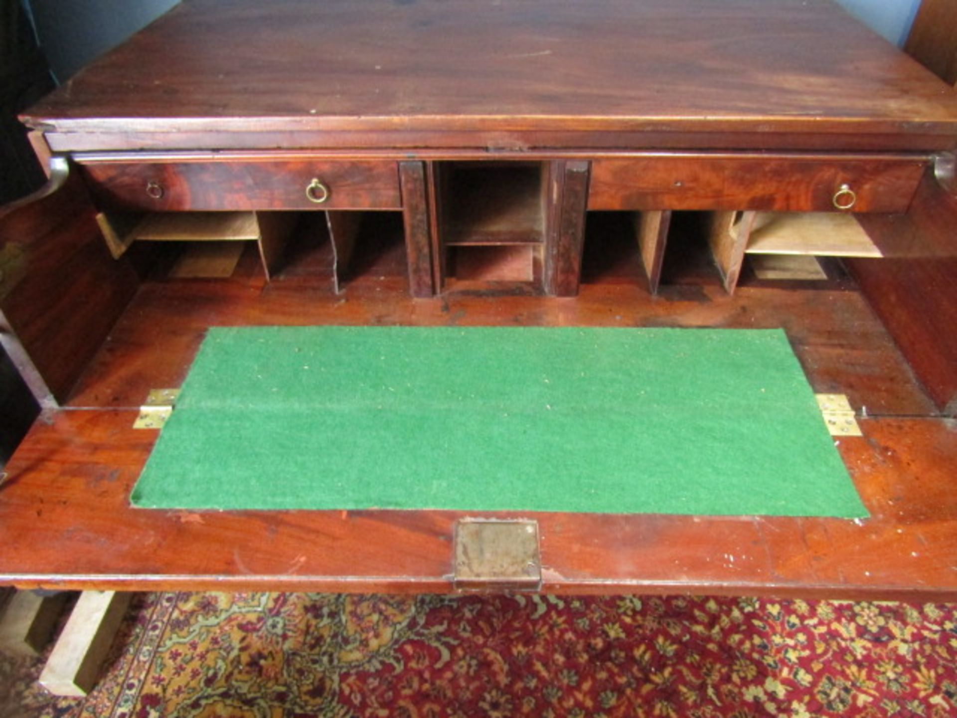 A Georgian mahogany secretaire chest  108Wx58Dx97H cm - Image 5 of 13