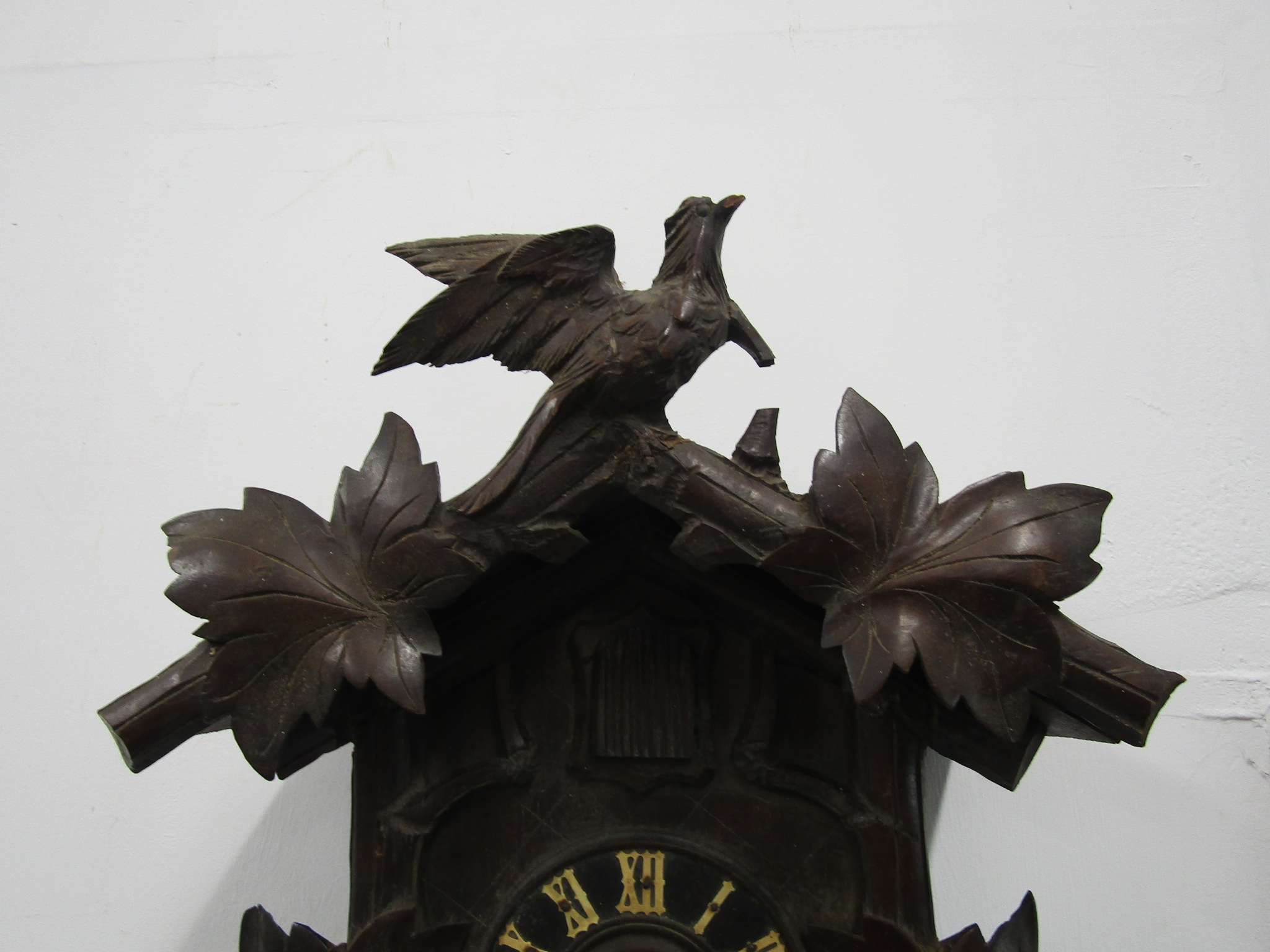 Early Camerer, Cuss & Co cuckoo clock with weights (needs some restoration) - Image 3 of 7