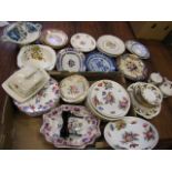 Vintage plates inc 18thC Crown Derby, Spode, Royal Doulton, Alfred Meakin etc etc