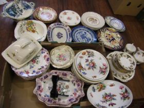Vintage plates inc 18thC Crown Derby, Spode, Royal Doulton, Alfred Meakin etc etc