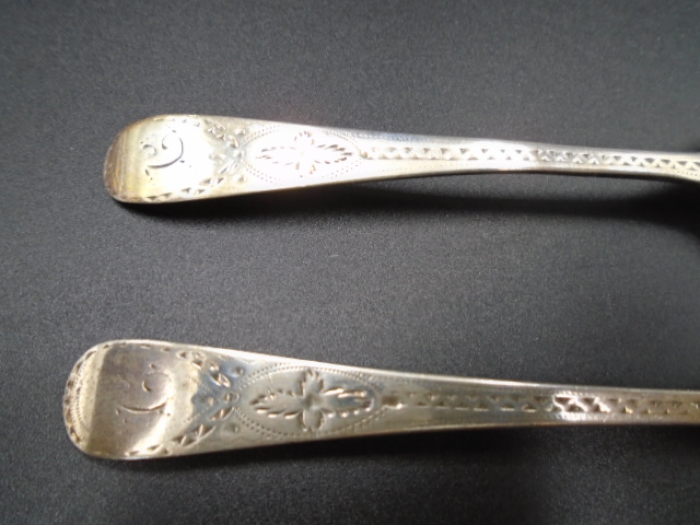 6 silver spoons 4 x George III London 1819 Thomas Wallis (II) & Johnathan & Hayne, and 2 x London - Image 2 of 4