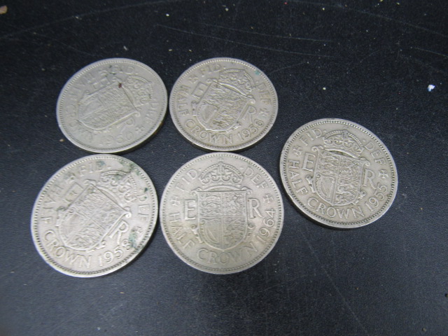 Mixed coinage- 1960/58/64/56/55 half crowns, 2/-, 1/- - Image 2 of 5